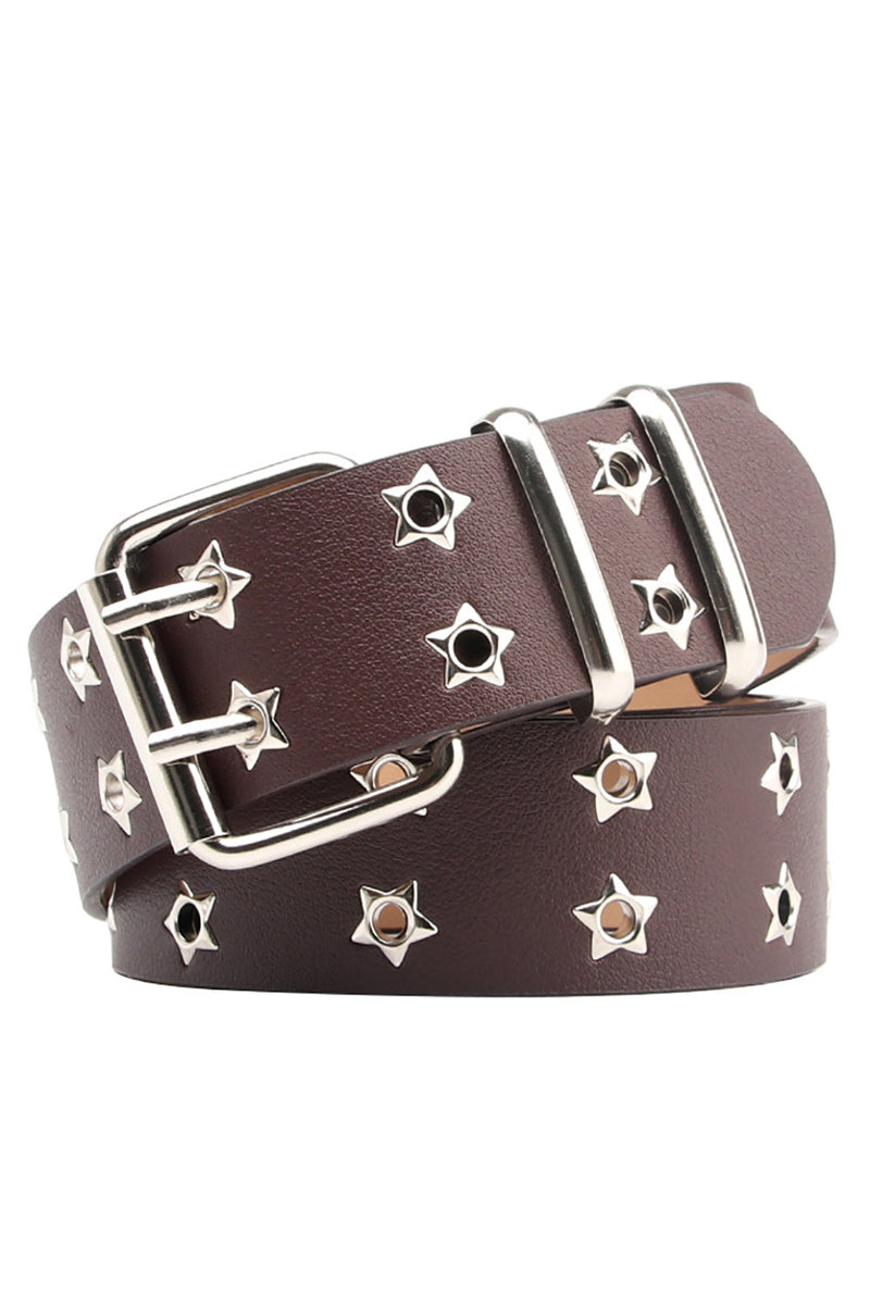 Load image into Gallery viewer, Boho Black Vintage Rivet Wide Leather Belt