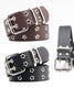 Load image into Gallery viewer, Boho Black Vintage Rivet Wide Leather Belt