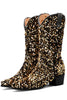 Load image into Gallery viewer, Glitter Black Mid Calf Sequins Snip Toe Chunky Heeled Boots