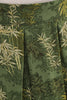 Load image into Gallery viewer, 1950s Army Green Floral Pleated Swing Skirt