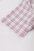 Load image into Gallery viewer, Purple Red Plaid Short Sleeves Swing 1950s Dress