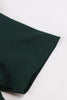 Load image into Gallery viewer, Dark Green Ruffled Short Sleeves 1950s Dress