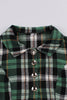 Load image into Gallery viewer, Green Plaid Ruffled 1950s Swing Dress