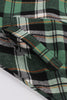 Load image into Gallery viewer, Green Plaid Ruffled 1950s Swing Dress