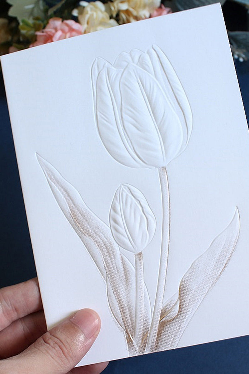 Load image into Gallery viewer, Simple Flower Print Invitation Cards