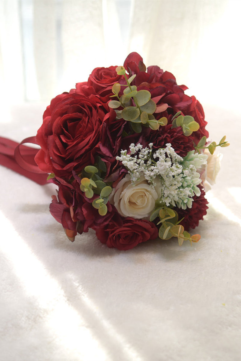 Load image into Gallery viewer, Dark Purple Wedding Handing Flowers