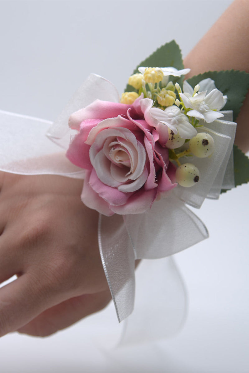 Load image into Gallery viewer, Yellow Wrist Corsage for Wedding Prom Party