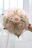 Load image into Gallery viewer, Pink Artificial Roses Bouquet for Wedding