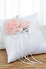 Load image into Gallery viewer, White Wedding Basket and Pillow Set with Pink Flower