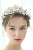 Load image into Gallery viewer, White Fairy Pearl Flower Bridal Headpiece