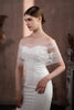 Load image into Gallery viewer, White Flower Applique Bridal Shawl