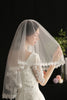 Load image into Gallery viewer, Elegant White Floral Lace Bridal Veil