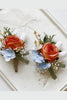 Load image into Gallery viewer, Apricot Prom Wrist Corsage and Men‘s Boutonniere For Wedding