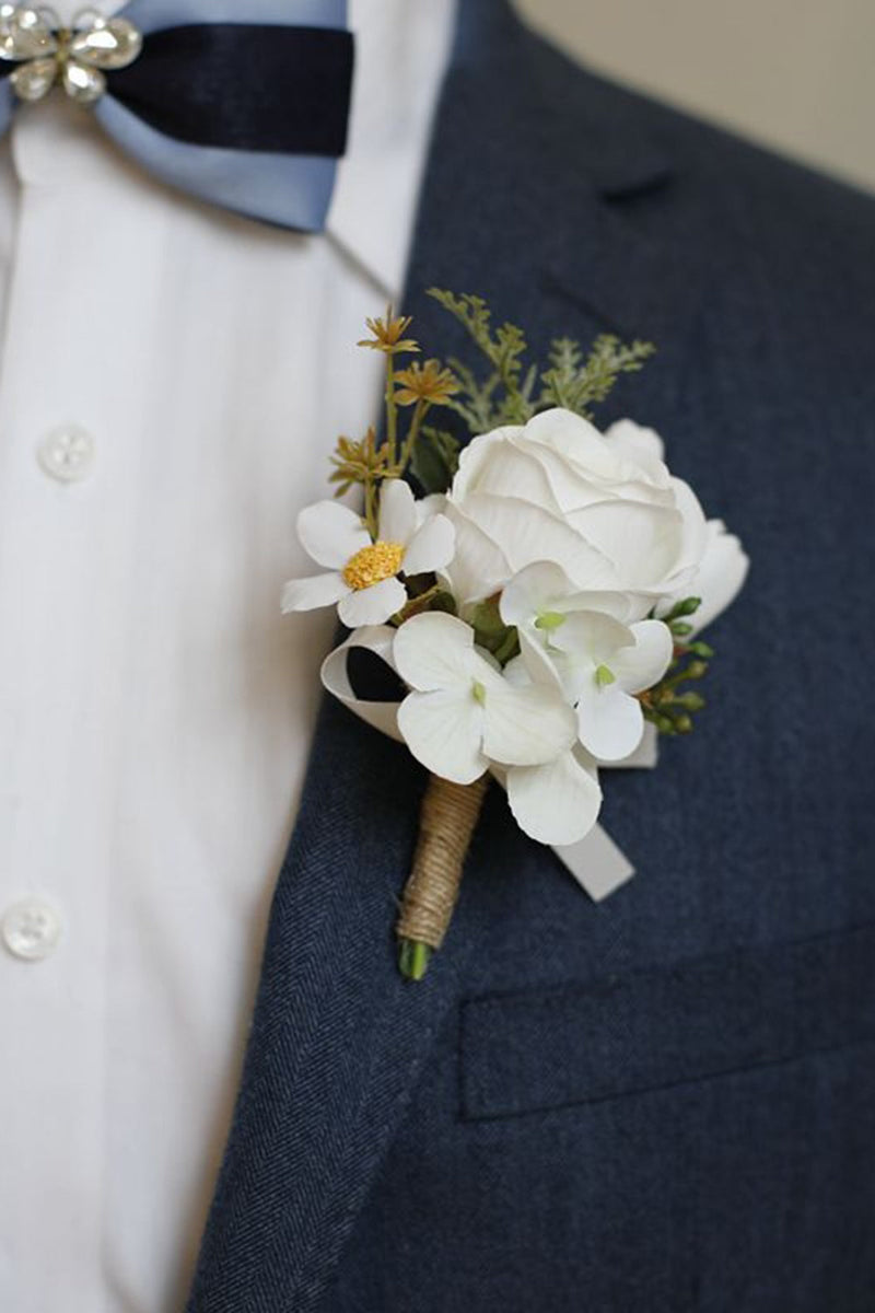 Load image into Gallery viewer, Apricot Prom Wrist Corsage and Men‘s Boutonniere For Wedding