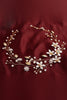 Load image into Gallery viewer, Pearl Hair Vine Gold Crystal Flower Bridal Hair Accessories