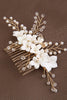 Load image into Gallery viewer, Fashionable Green &amp; White Floral Design Bride Wedding Headpiece