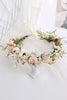 Load image into Gallery viewer, Blush Camellia Floral Crown Bridal Wedding Headband