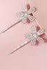 Load image into Gallery viewer, 2pcs Flower Shaped Bridal Bangs Hairpins