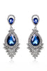 Load image into Gallery viewer, Bride&#39;s Alloy Rhinestone Tear Drop Shaped Champagne Earrings (1 pair)