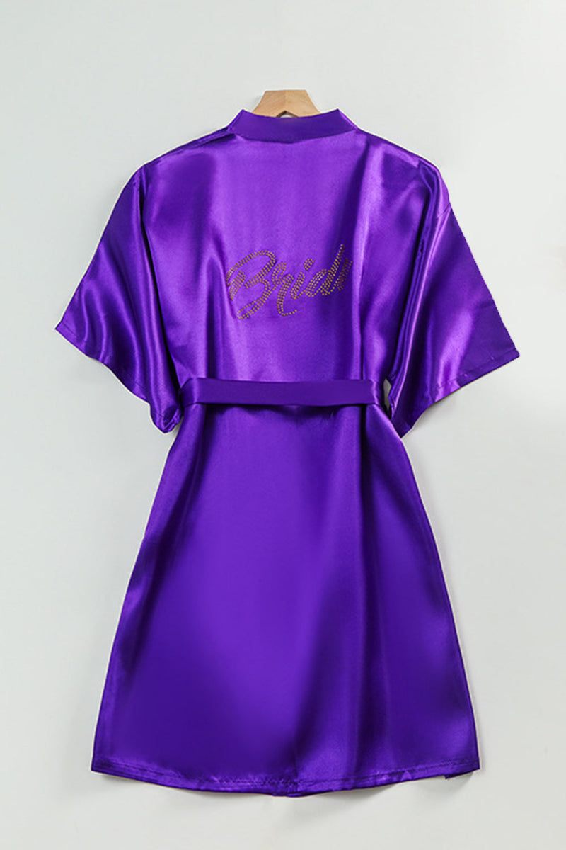 Load image into Gallery viewer, Black Bride Bridesmaid Wedding Robes