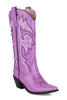 Load image into Gallery viewer, Retro Black Pointed Toe Chunky Heel Mid Calf Cowgirl Boots