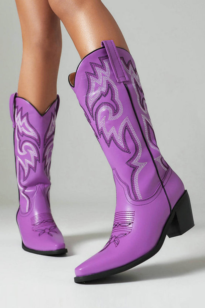 Mid calf cowboy boots womens online