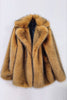 Load image into Gallery viewer, Brown Open Front Shaggy Faux Fur Coat