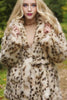 Load image into Gallery viewer, Leopard Print Maxi Shearling Coat with Belt