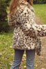 Load image into Gallery viewer, Leopard Print Maxi Shearling Coat with Belt