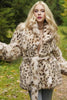 Load image into Gallery viewer, Leopard Print Maxi Shearling Coat with Belt