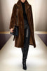 Load image into Gallery viewer, Fluffy Yellow Notched Lapel Faux Fur Long Coat