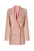 Load image into Gallery viewer, Pink Notched Lapel Double Breasted Women&#39;s Blazer