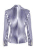 Load image into Gallery viewer, White Blue Striped Women&#39;s Blazer