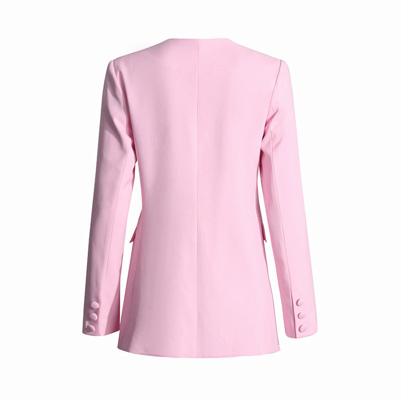 Load image into Gallery viewer, Elegant Pink 3D Flower Women&#39;s Blazer