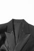 Load image into Gallery viewer, Black Peak Lapel Cut-out Women Blazer