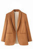 Load image into Gallery viewer, Casual Camel Shawl Lapel Open Front Women Blazer