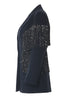 Load image into Gallery viewer, Sparkly Navy Peak Lapel Women Blazer with Fringes