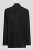 Load image into Gallery viewer, Sparkly Black Notched Lapel Women Blazer with Beading