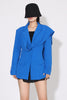 Load image into Gallery viewer, Royal Blue Asymmetrical Notched Lapel Women Blazer