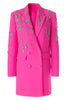 Load image into Gallery viewer, Sparkly Fuchsia Shawl Lapel Women Blazer