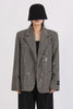 Load image into Gallery viewer, Sparkly Grey Notched Lapel Sequined Women Blazer