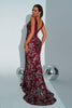 Load image into Gallery viewer, Apricot Floral Mermaid Long Prom Dress