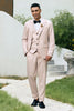 Load image into Gallery viewer, Ivory Peak Lapel 3 Pieces One Button Men&#39;s Wedding Suits