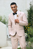 Load image into Gallery viewer, Ivory Peak Lapel 3 Pieces One Button Men&#39;s Wedding Suits