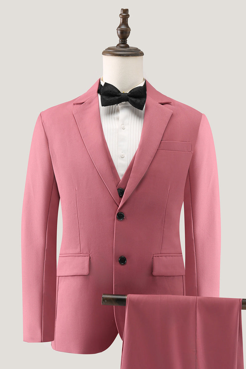 Load image into Gallery viewer, Coral Notched Lapel 3 Piece Single Breasted Men&#39;s Prom Suits