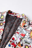 White Graffiti 2 piece Men's Suit