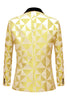 Load image into Gallery viewer, Yellow Shawl Lapel 2 Piece Geometrical Men&#39;s Suits