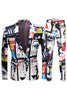 Load image into Gallery viewer, White Notched Lapel Special Graffiti 2 Piece Men&#39;s Suit