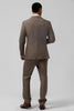 Load image into Gallery viewer, Brown Peak Lapel 3 Pieces Single Breasted Men&#39;s Suits