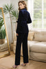 Load image into Gallery viewer, 2 Pieces Shawl Lapel Navy Women&#39;s Suits with Belt